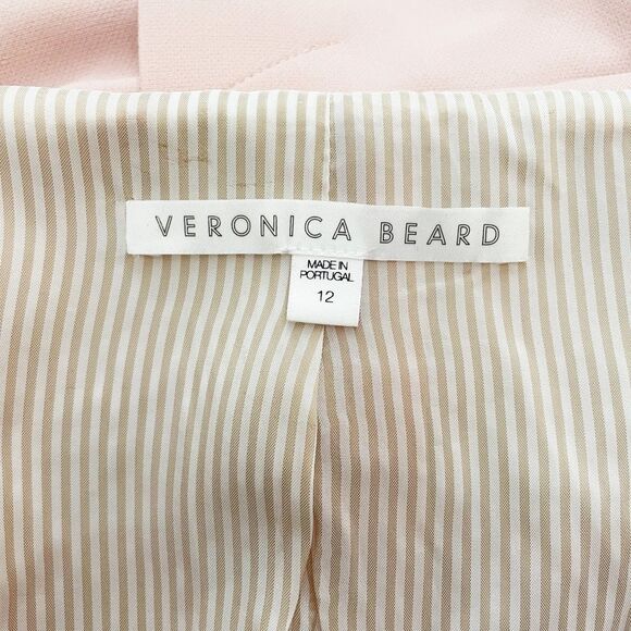 Veronica Beard Frayne Blazer Pink Double Breasted Size 12 - Picture 9 of 11